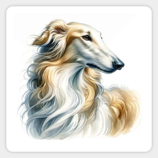 Borzoi Watercolor - Beautiful Dog Sticker